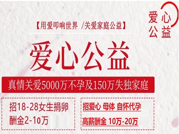 新吴捐卵助孕生子 爱心志愿者招募